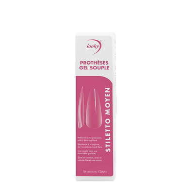 Looky Prothèses en Gel Souple Stiletto Moyen