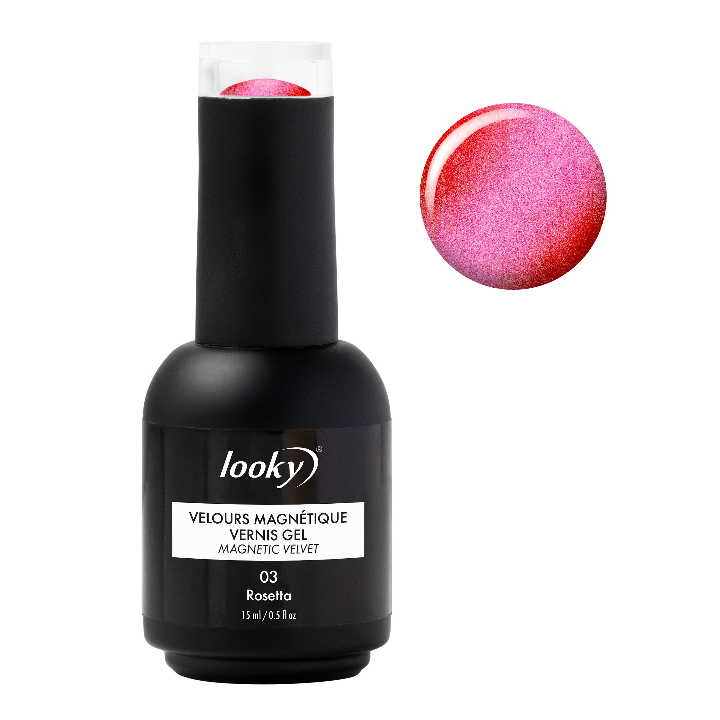 Looky Vernis Gel Velours Magnétique #3 Rosetta (Collection Poussières d'étoiles)