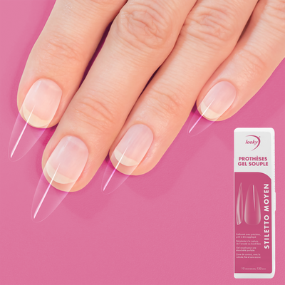 Looky Prothèses en Gel Souple Stiletto Moyen