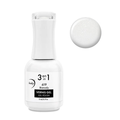 Looky Vernis Gel 3 en 1 #619 Biancaly (Collection Black and White)