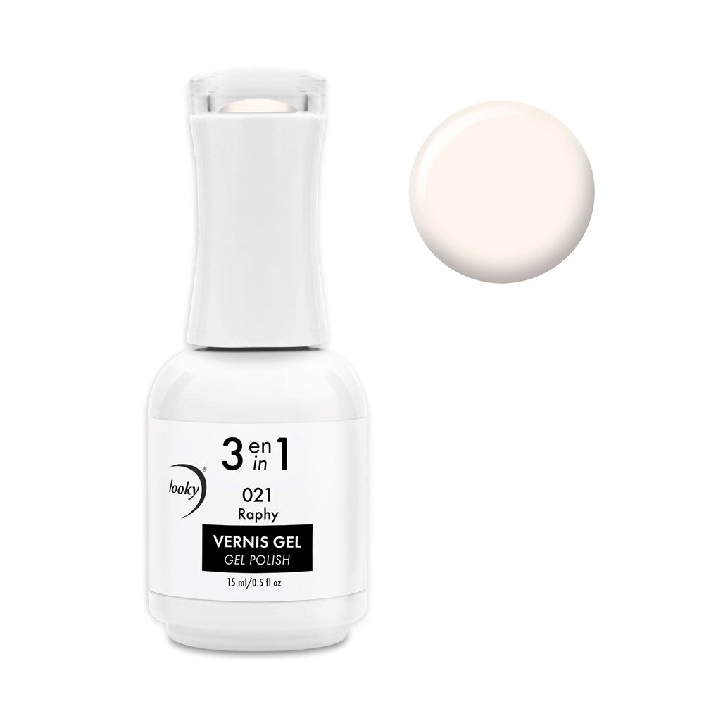 Looky Vernis Gel 3 en 1 #021 Raphy (Translucide)