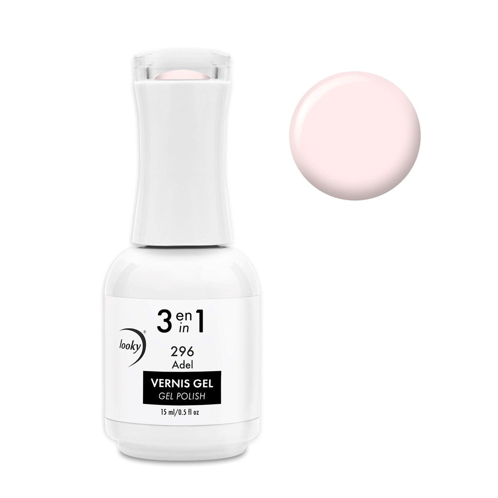 Looky Vernis Gel 3 en 1 #296 Adel (Translucide)