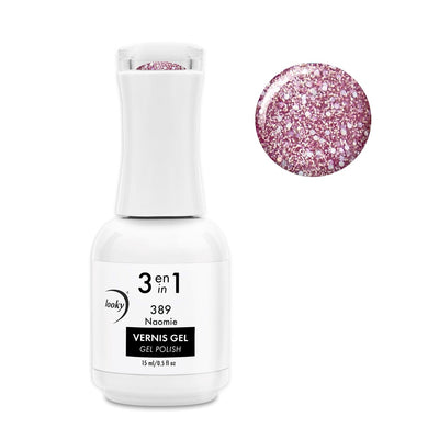 Looky Vernis Gel 3 en 1 #389 Naomie (Collection Sparkle)