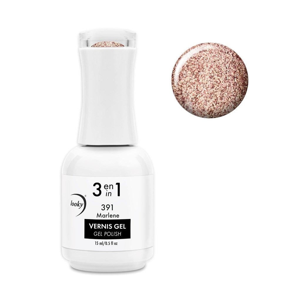 Looky Vernis Gel 3 en 1 #391 Marlene (Collection Sparkle) (EXCLUSIVITÉ WEB)
