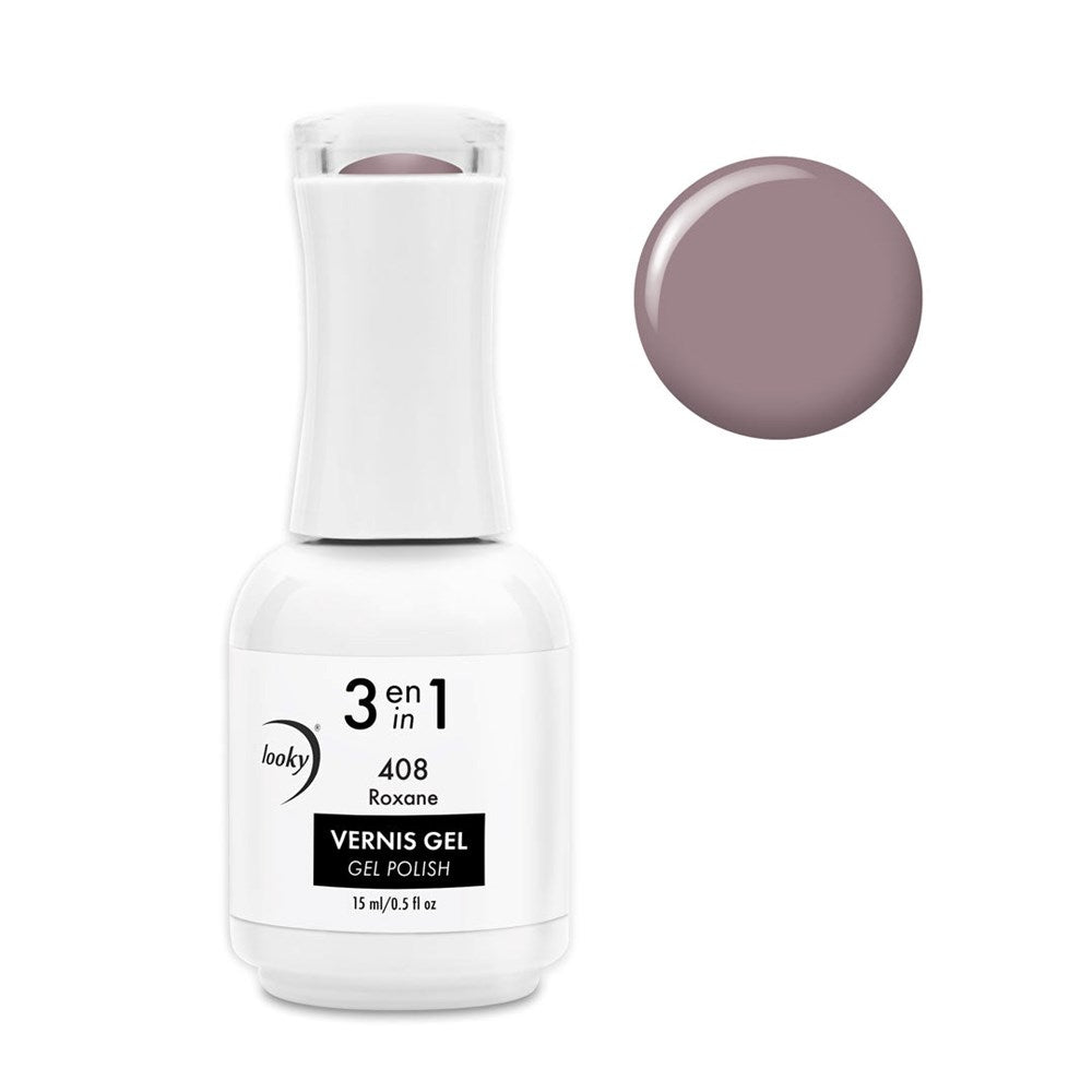 3 in 1 Gel Nail Polish #408 Roxane (Nude Collection)