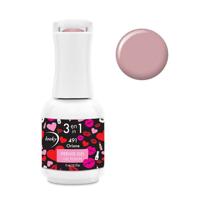 Looky 3 in 1 Gel Polish #491 Oriane (Love Collection)
