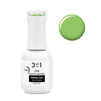 Looky Vernis Gel 3 en 1 #536 Pomme Grenade (Collection Limonade)