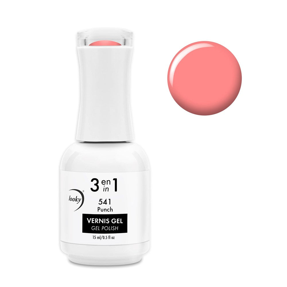 Looky Vernis Gel 3 en 1 #541 Punch (Collection Limonade)