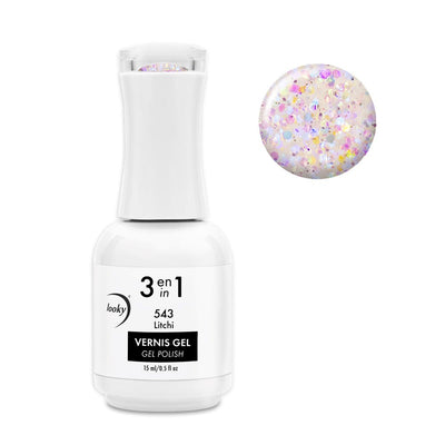3 in 1 Gel Nail Polish #543 Litchi (Lemonade Collection)