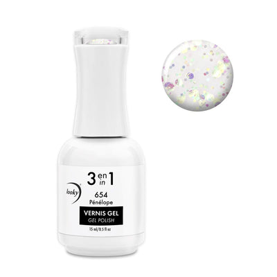 3 in 1 Gel Nail Polish #654 Pénélope (Crazy Love)