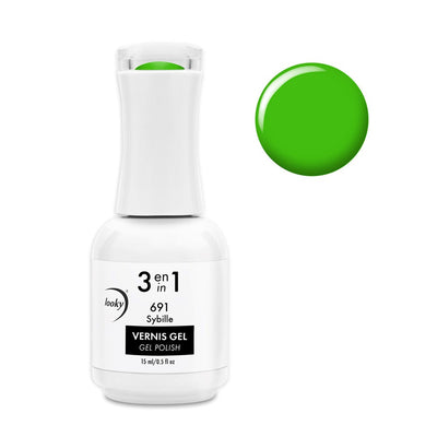 3 in 1 Gel Nail Polish #691 Sybille (Pretty Bright Collection)