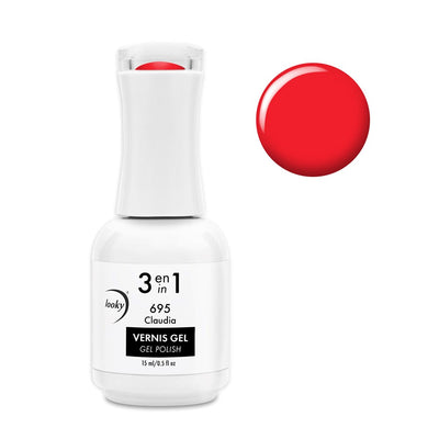 3 in 1 Gel Nail Polish #695 Claudia (Pretty Bright Collection)