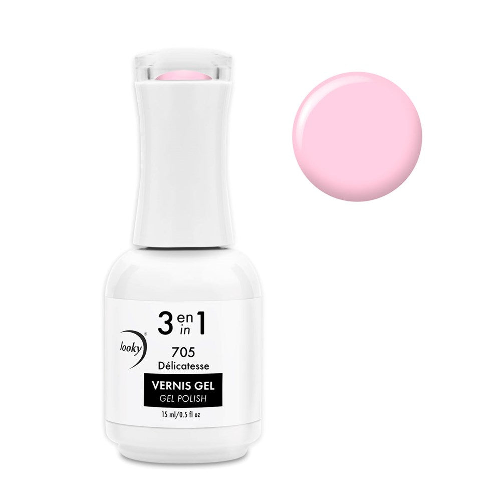 Looky Vernis Gel 3 en 1 #705 Délicatesse (Collection Été Sarah Couture 2022)
