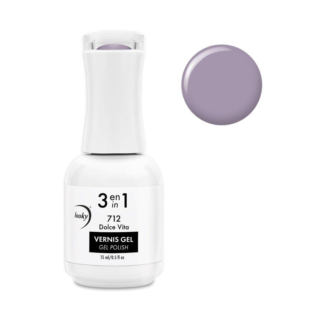 Looky Vernis Gel 3 en 1 #712 Dolce Vita (Collection Été Sarah Couture 2022)