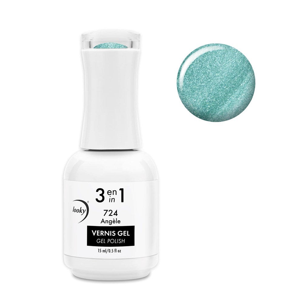 3 in 1 Gel Nail Polish #724 Angèle (Disco Fluo Collection)