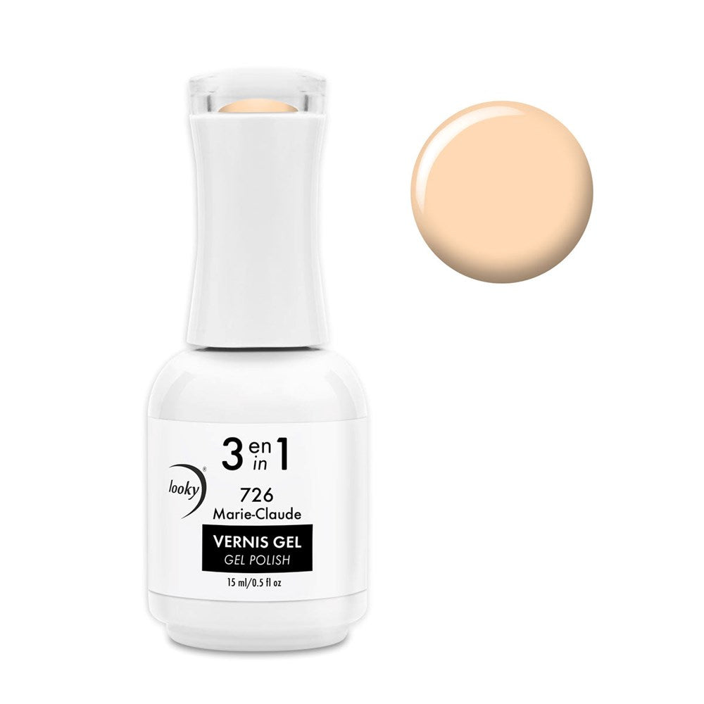 Looky Vernis Gel 3 en 1 #726 Marie-Claude (Collection Sunset)