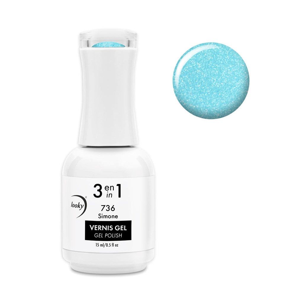 Looky Vernis Gel 3 en 1 #736 Simone (Collection Sunset) (EXCLUSIVITÉ WEB)