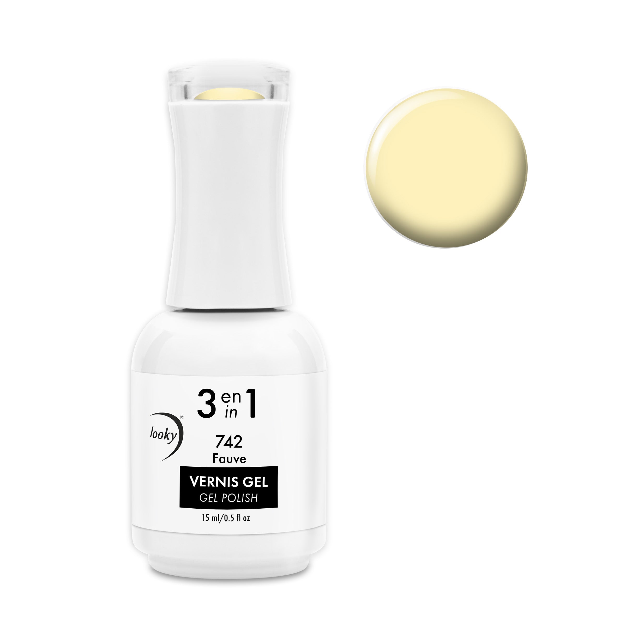 3 in 1 Gel Nail Polish #742 Fauve (Cotton Candy Collection)