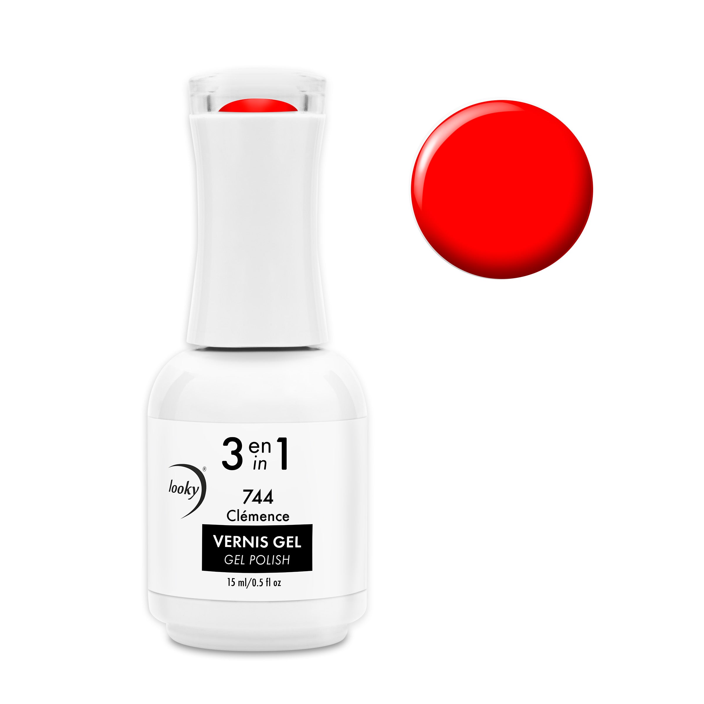 Looky Vernis Gel 3 en 1 #744 Clémence (Collection Cotton Candy)