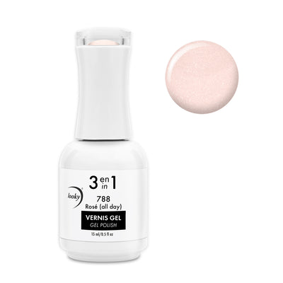 Looky Vernis Gel 3 en 1 #788 Rosé (All Day) (Collection Champagne)