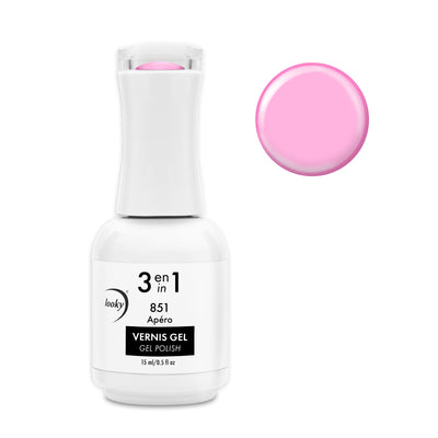 Looky Vernis Gel 3 en 1 #851 Apéro (Collection Happy Hour) (Translucide)