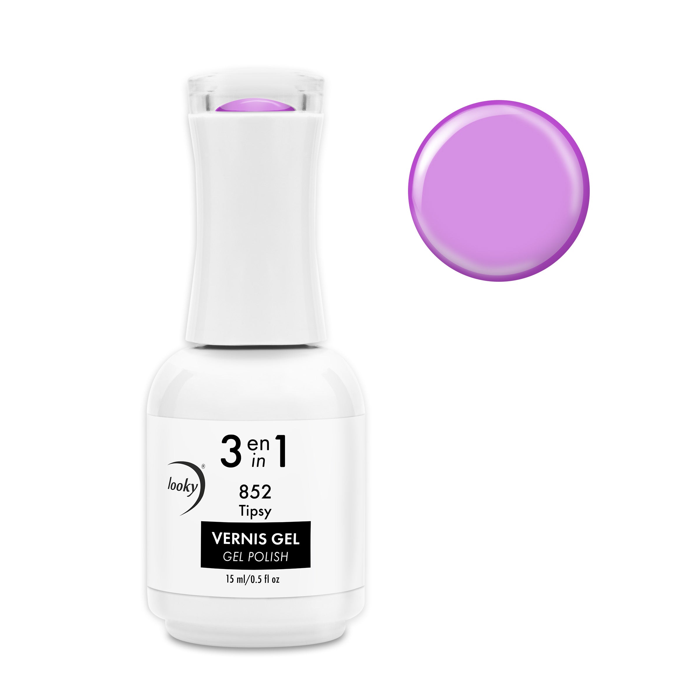 3 in 1 Gel Nail Polish #852 Tipsy (Happy Hour Collection)