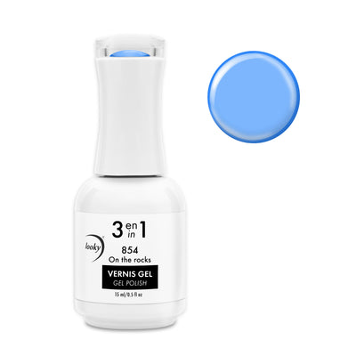 Looky Vernis Gel 3 en 1 #854 On the Rocks (Collection Happy Hour) (Translucide)