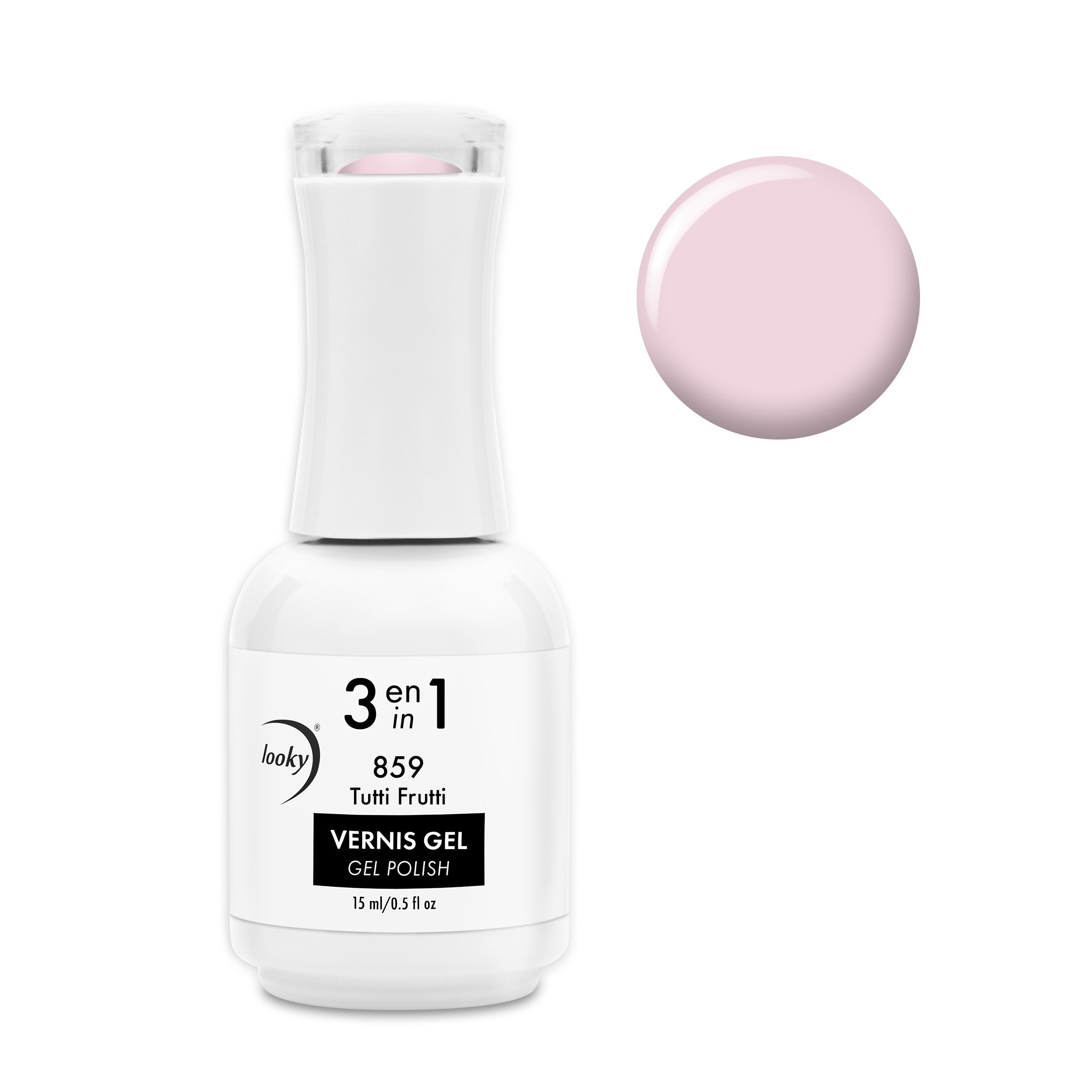 Looky Vernis Gel 3 en 1 #859 Tutti Frutti (Collection Délices d'Été) (EXCLUSIVITÉ WEB)