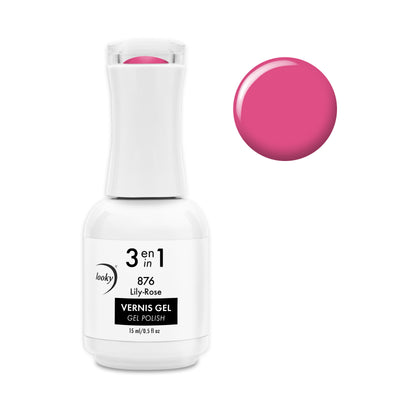Looky Vernis Gel 3 en 1 #876 Lily-Rose (Collection Ciao Bella!)