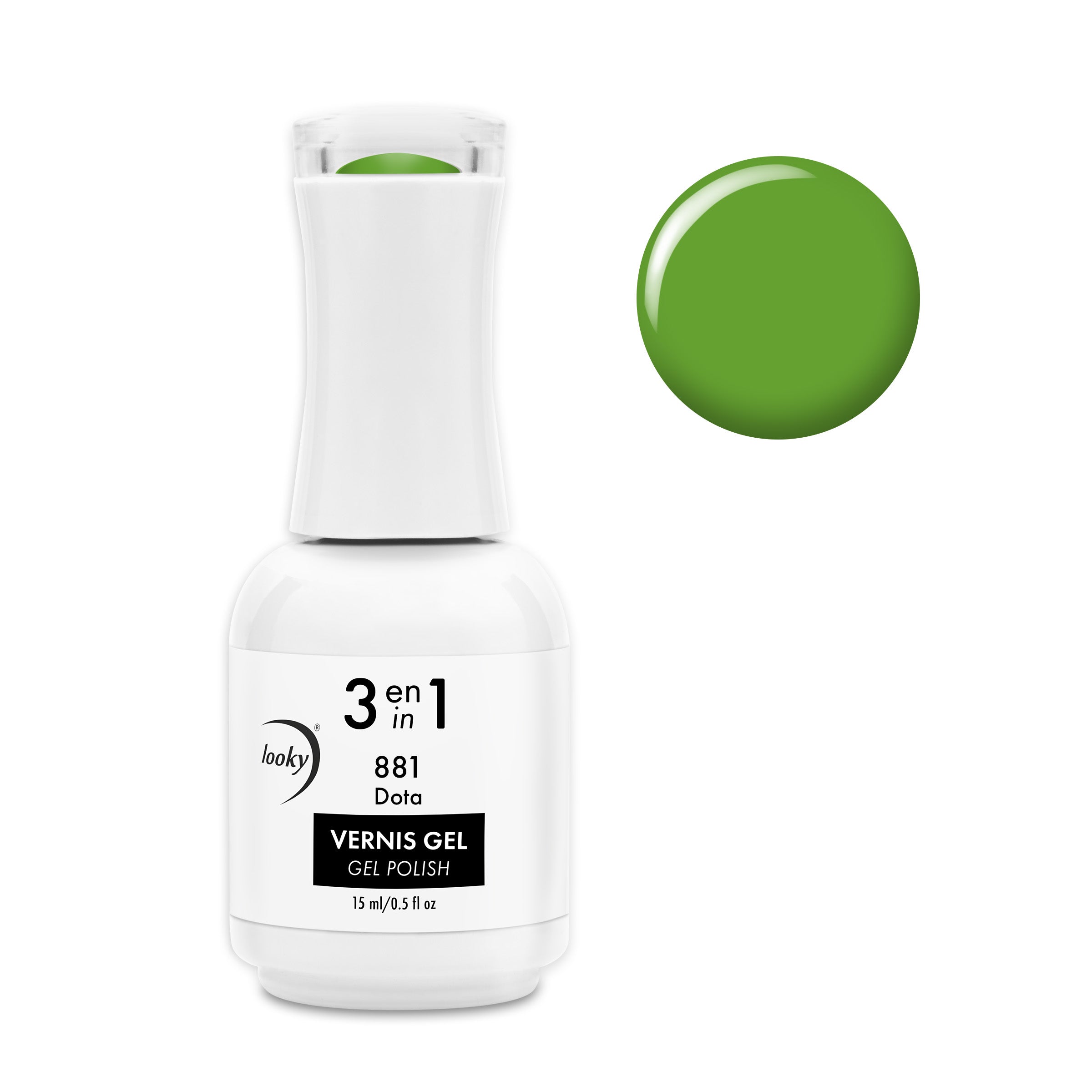 Looky Vernis Gel 3 en 1 #881 Dota (Collection Ciao Bella!)