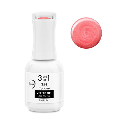 Looky Vernis Gel 3 en 1 #354 Conque (Collection Nacre de Perle) (EXCLUSIVITÉ WEB)