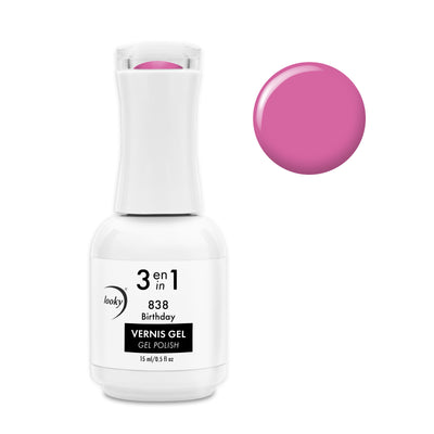 Looky Vernis Gel 3 en 1 #838 Birthday (Collection Happy Birthday)